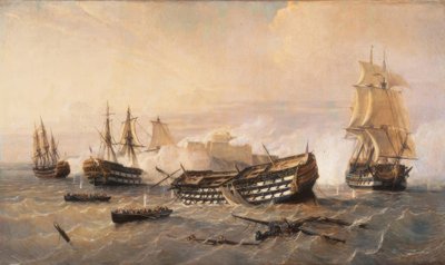Defense of the Mole of Havana by Rafael Monleon y Torres